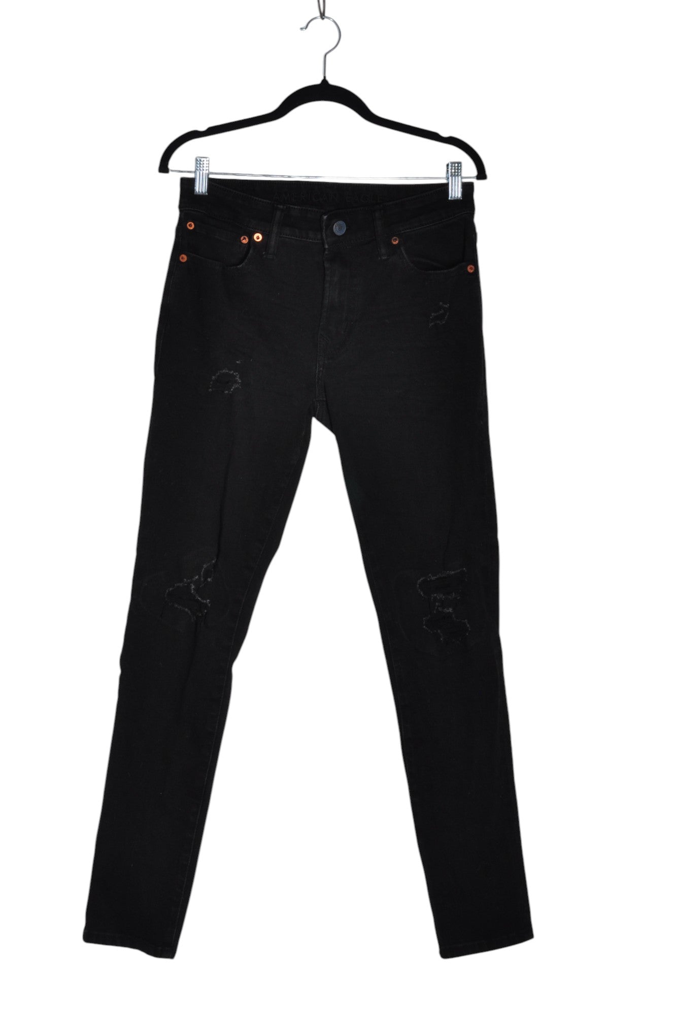 AMERICAN EAGLE Women Skinny Jeans Regular fit in Black - Size 30 | 25.29 $ KOOP