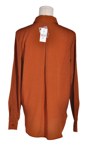 SUZY SHIER Women Button Down Tops Regular fit in Orange - Size M | 11.3 $ KOOP