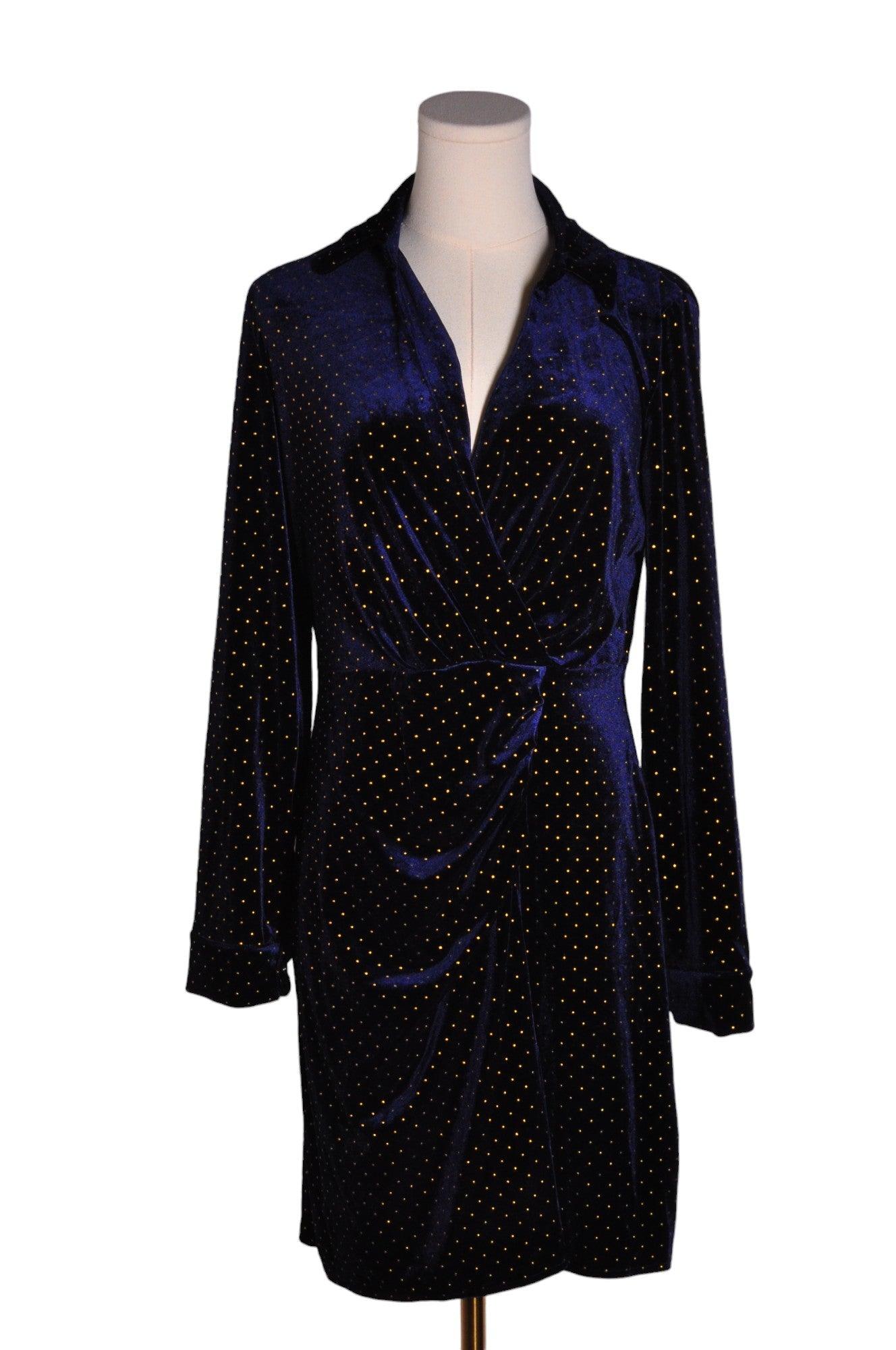 SHEIN Women Wrap Dresses Regular fit in Blue - Size M | 13.25 $ KOOP