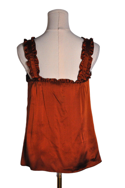 NANETTE LEPORE Women Silk Tops Regular fit in Brown - Size 0 | 23.49 $ KOOP