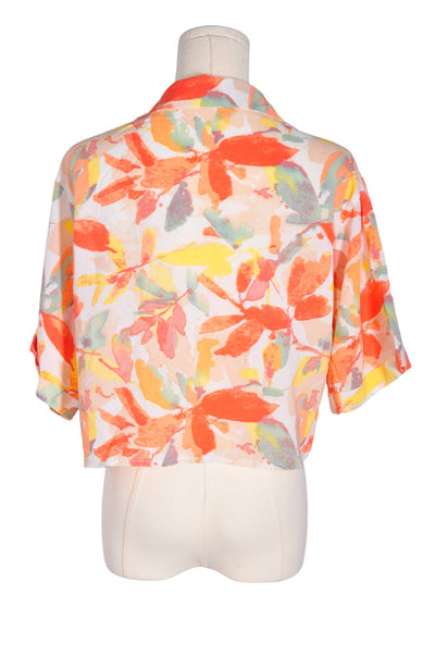 SHEIN Women Button Down Tops Regular fit in Orange - Size 4 | 9.99 $ KOOP