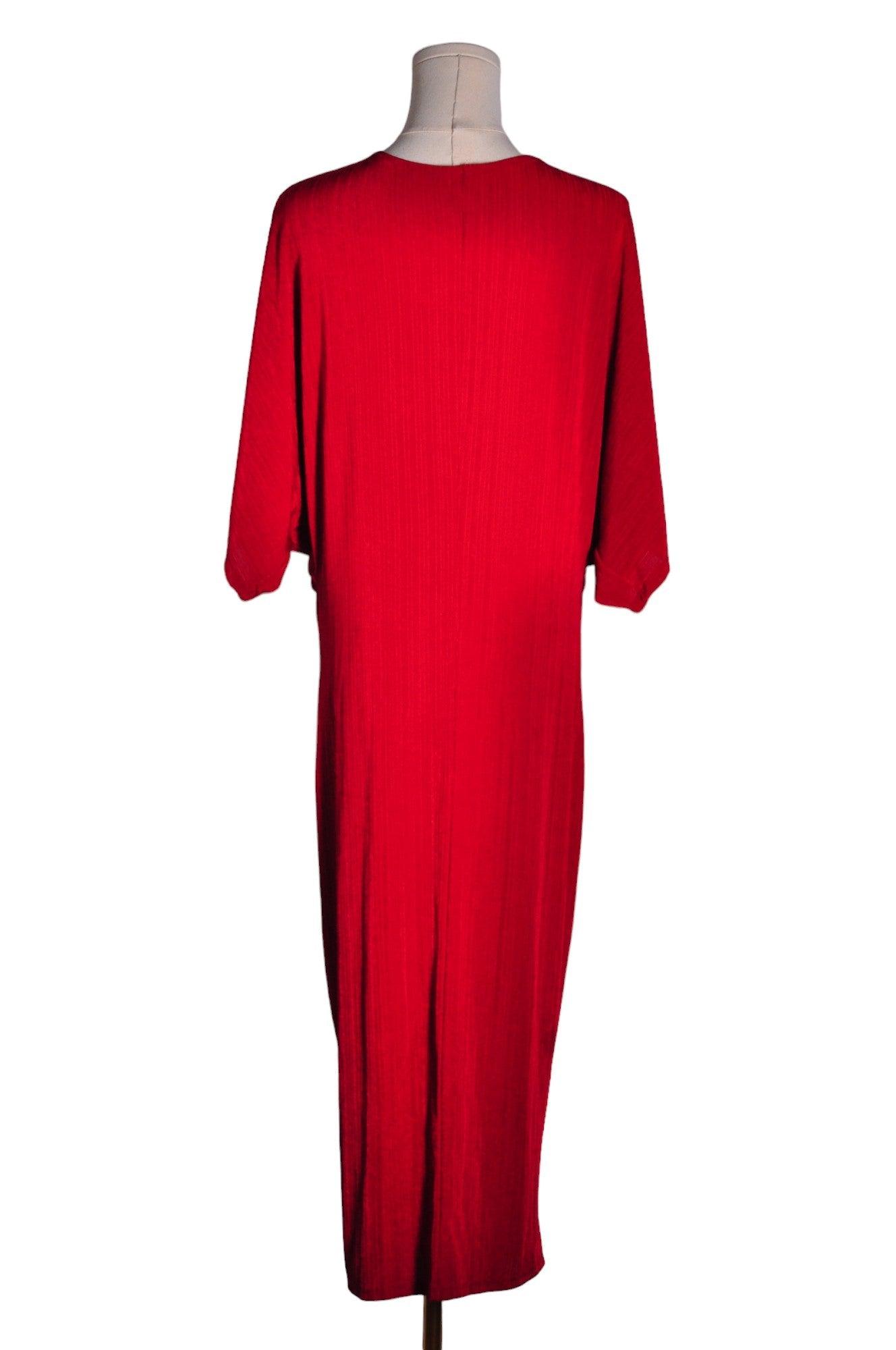 UNBRANDED Women Wrap Dresses Regular fit in Red - Size 2XL | 13.25 $ KOOP