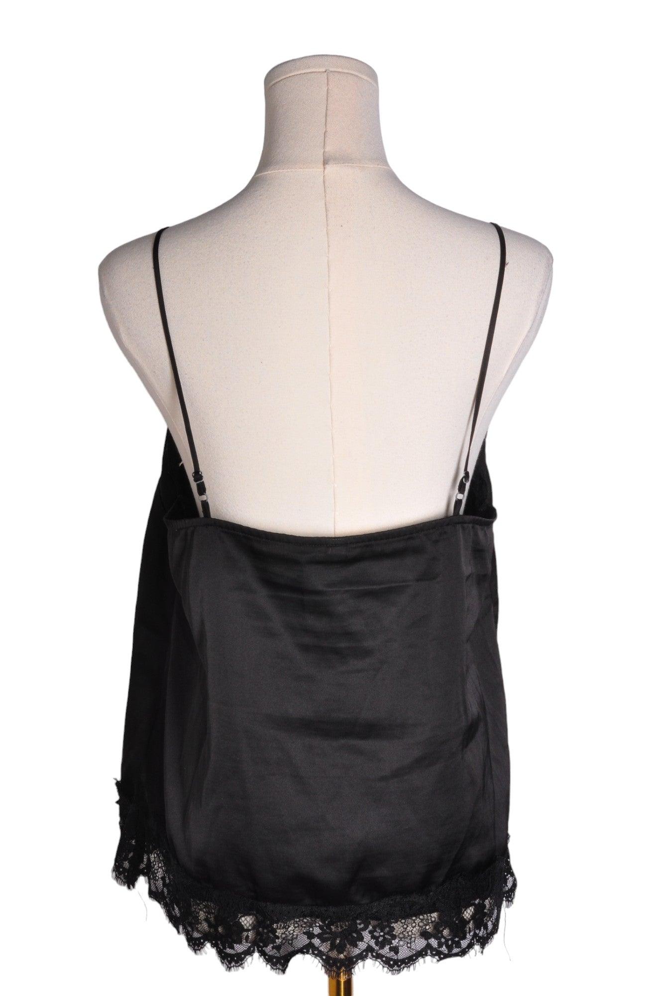 H&M Women Silk Tops Regular fit in Black - Size 10 | 9.99 $ KOOP