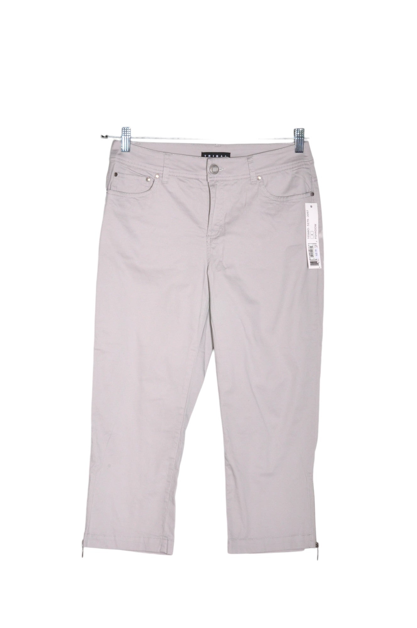 TRIBAL Women Capri Pants Regular fit in Gray - Size 4 | 17.8 $ KOOP