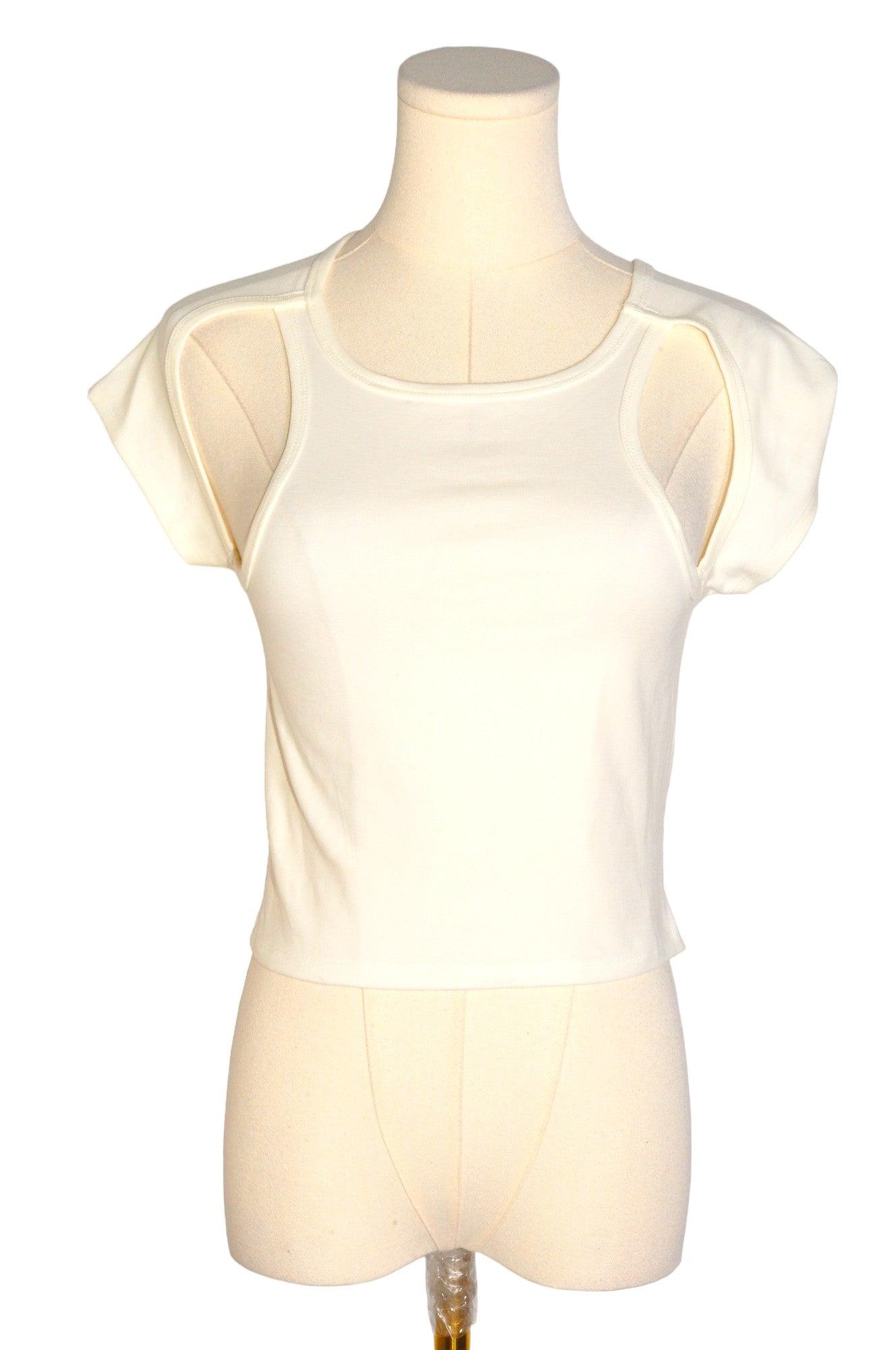 FOREVER 21 Women Crop Tops Regular fit in White - Size M | 9.99 $ KOOP