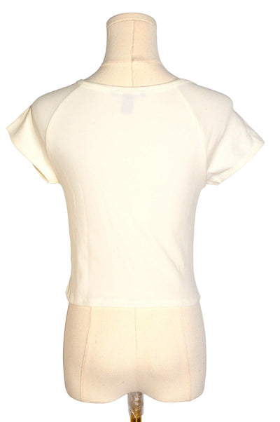 FOREVER 21 Women Crop Tops Regular fit in White - Size M | 9.99 $ KOOP