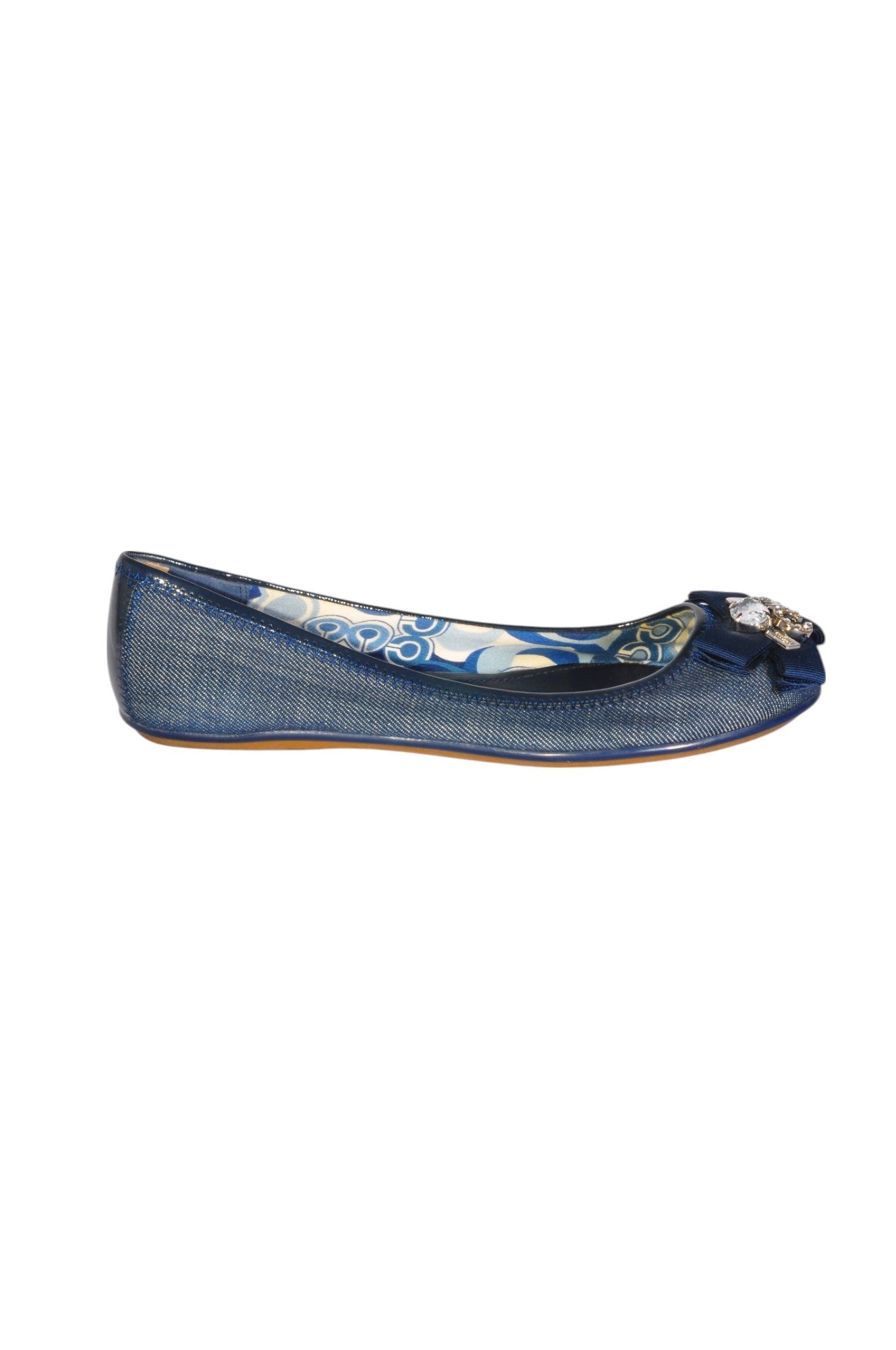 COACH Women Flat Shoes Regular fit in Blue - Size 6.5 | 69.99 $ KOOP