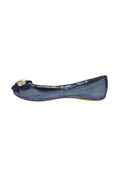 COACH Women Flat Shoes Regular fit in Blue - Size 6.5 | 69.99 $ KOOP