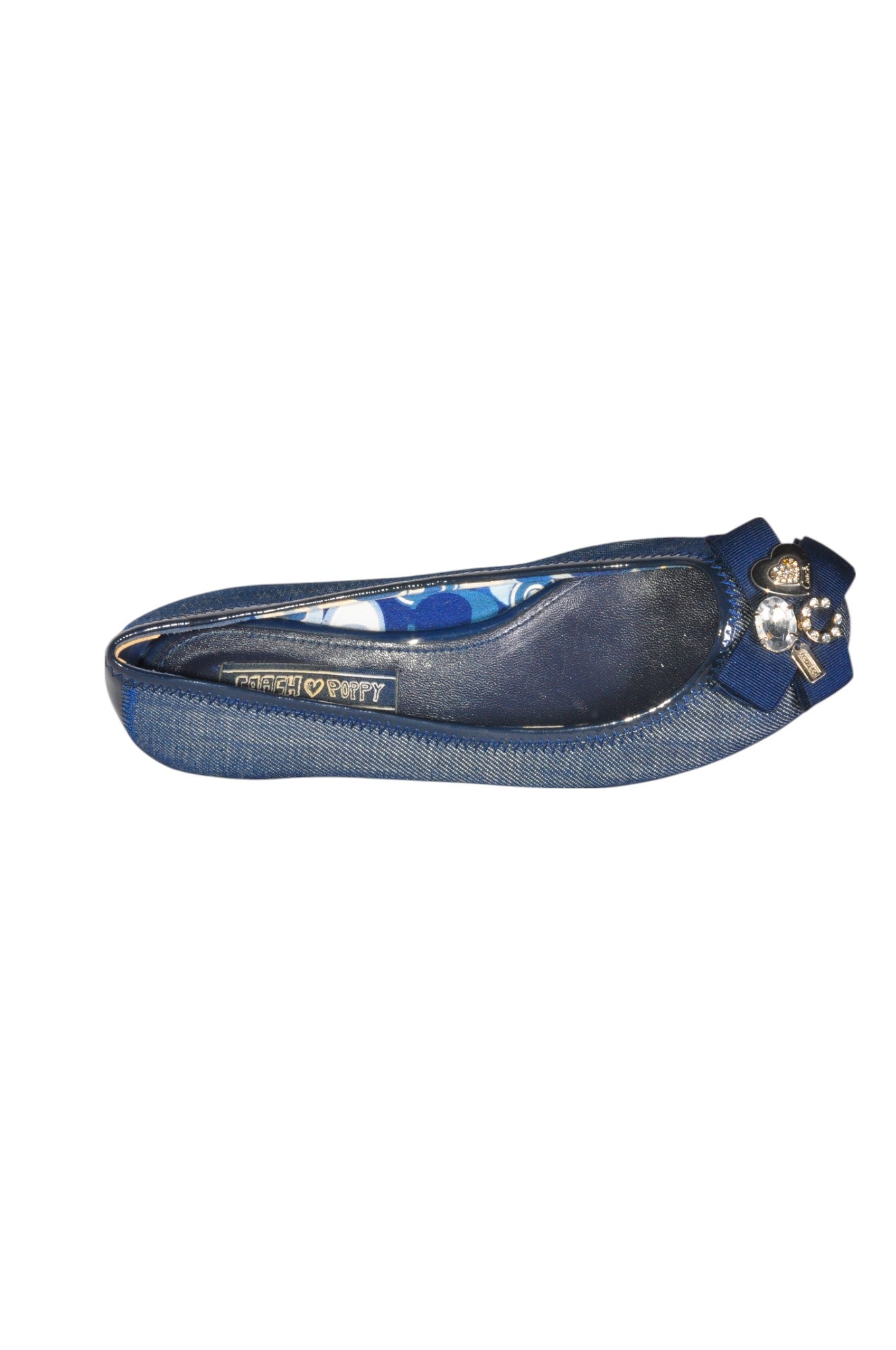 COACH Women Flat Shoes Regular fit in Blue - Size 6.5 | 69.99 $ KOOP