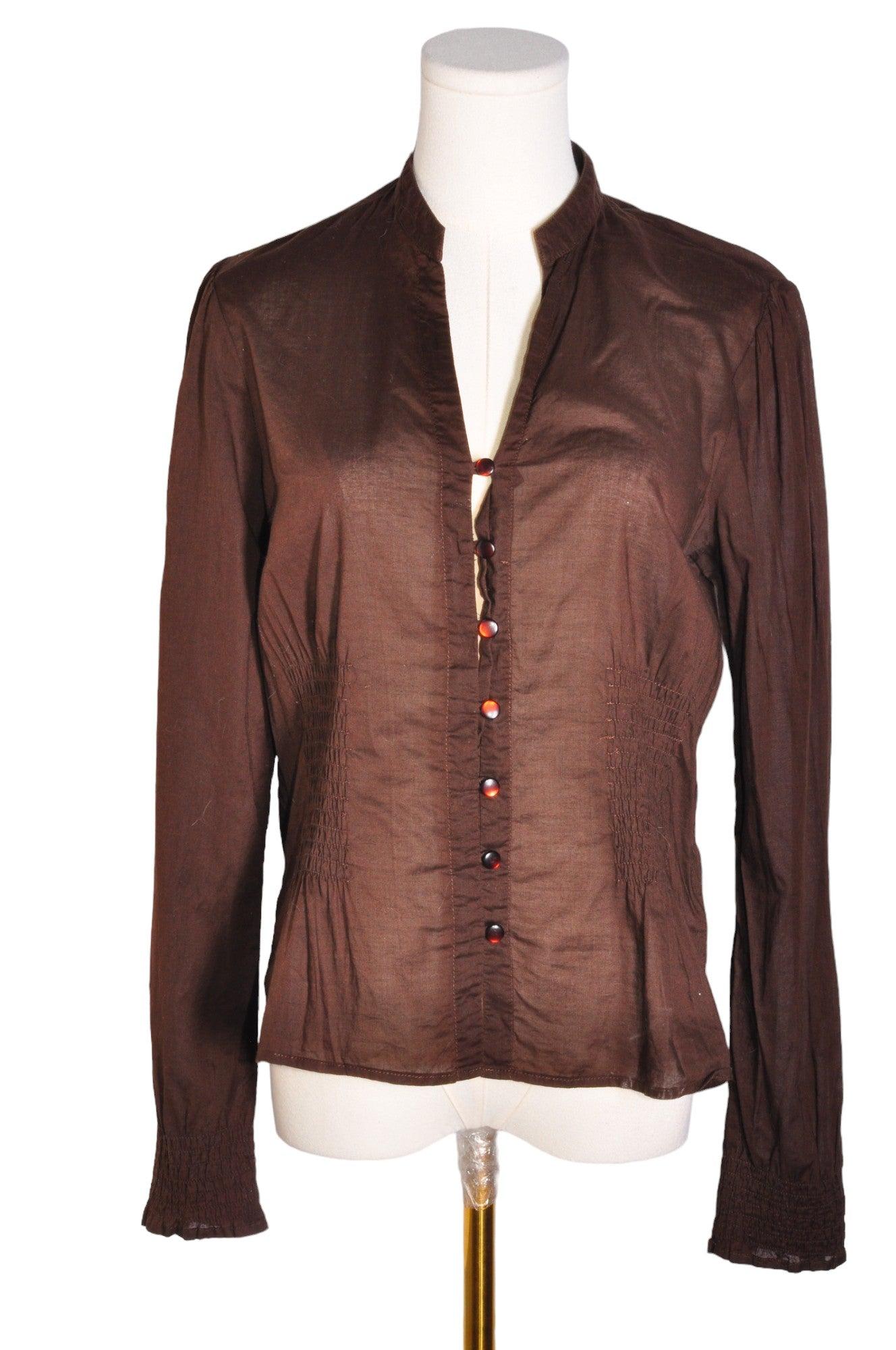 MEXX Women Button Down Tops Regular fit in Brown - Size 8 | 13.25 $ KOOP