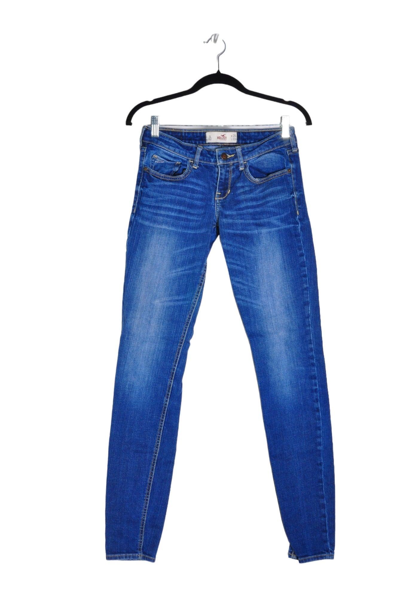 HOLLISTER Women Straight-Legged Jeans Regular fit in Blue - Size 26x33 | 15.95 $ KOOP