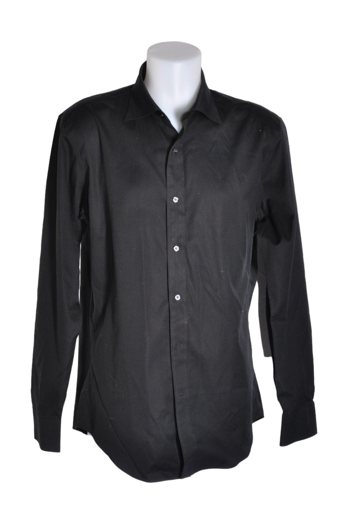 UNIQLO Men Button Down Tops Regular fit in Black - Size L | 9.99 $ KOOP