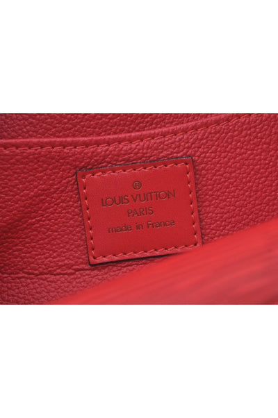 Louis Vuitton Epi Pochette Cosmetic Pouch Purse Red M41114 LV 8089K