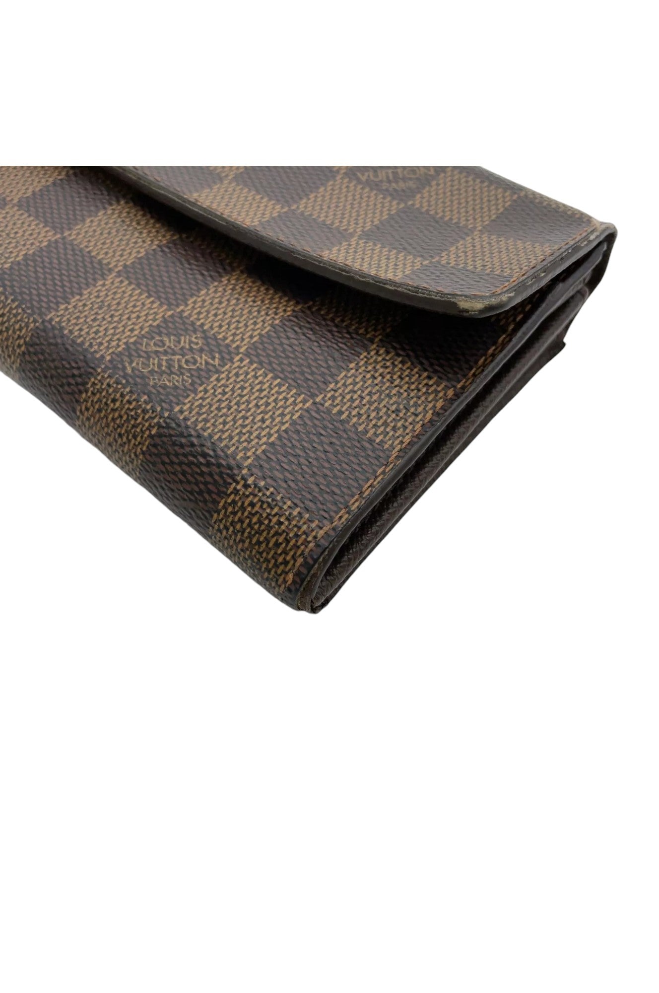 Louis vuitton Damier Ebene Pochette Porte Monnaie Carte Credit M61725 W/ Box SK090150