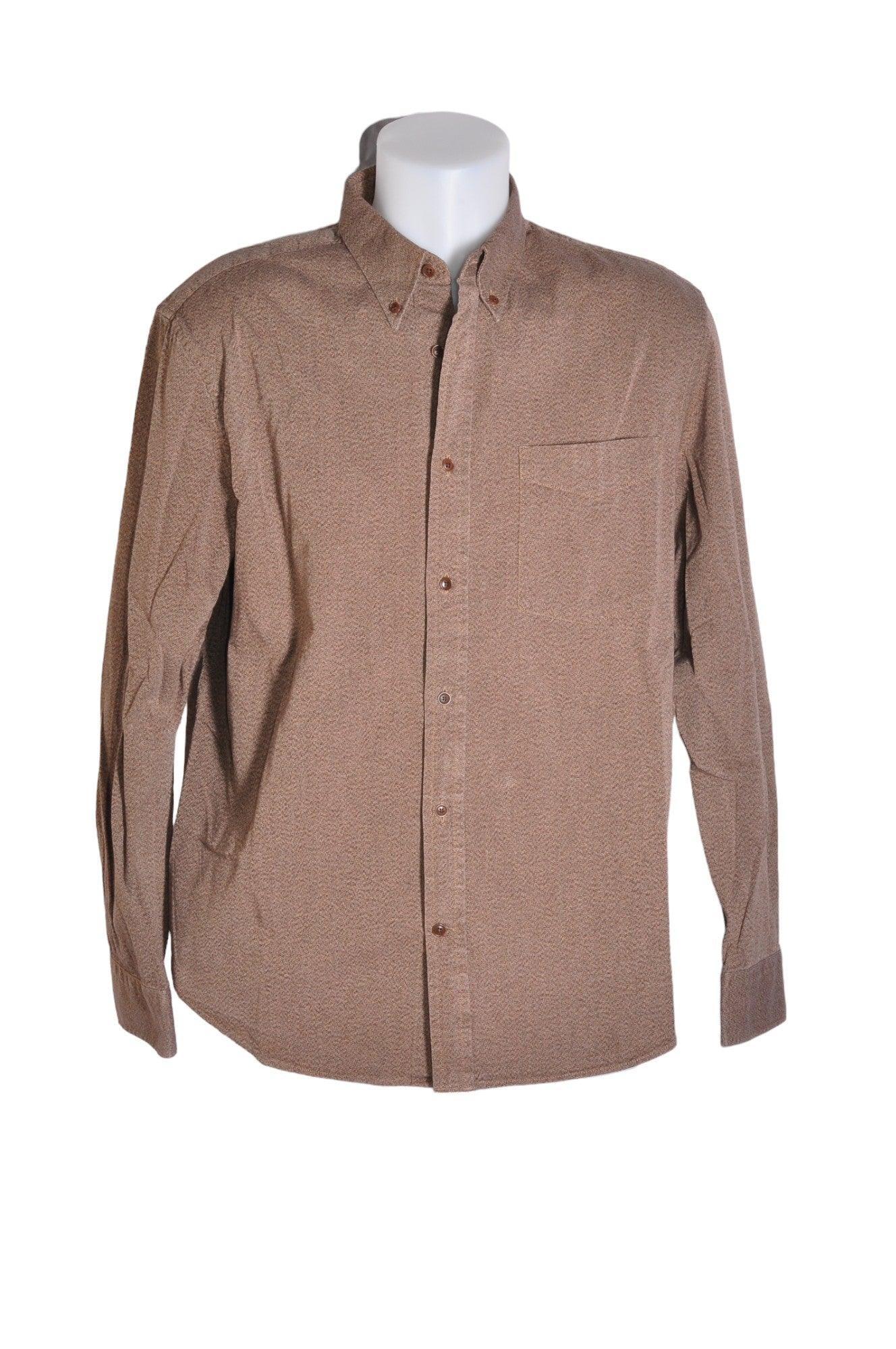 BANANA REPUBLIC Men Button Down Tops Regular fit in Brown - Size L | 29.99 $ KOOP