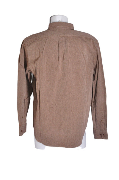 BANANA REPUBLIC Men Button Down Tops Regular fit in Brown - Size L | 29.99 $ KOOP