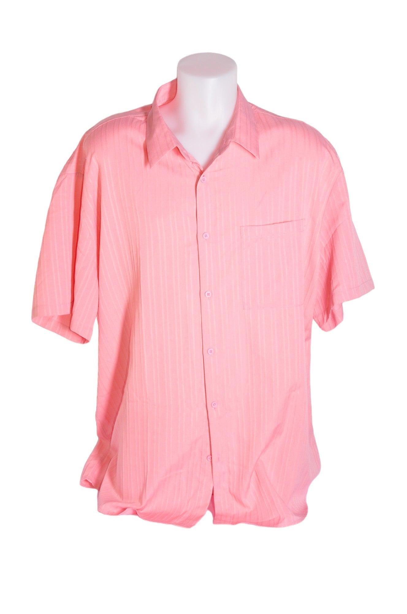 UNBRANDED Men Button Down Tops Regular fit in Pink - Size 3XL | 9.99 $ KOOP