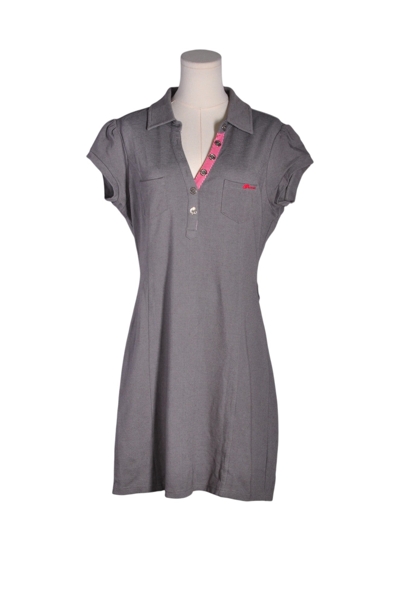 GUESS Women Shirt Dresses Regular fit in Gray - Size XL | 44.29 $ KOOP