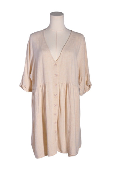 URBAN OUTFITTERS Women Shirt Dresses Regular fit in Beige - Size XL | 23.2 $ KOOP