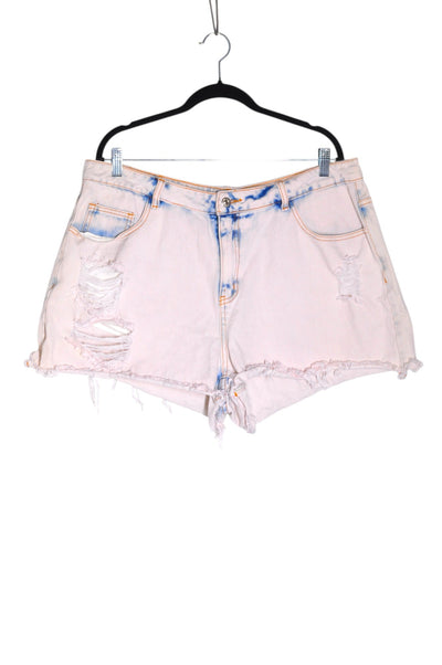 SHEIN Women Denim Shorts Regular fit in White - Size 2XL | 9.99 $ KOOP