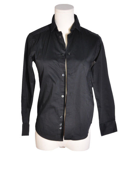 CALVIN KLEIN Women Button Down Tops Regular fit in Black - Size 10 | 24.5 $ KOOP