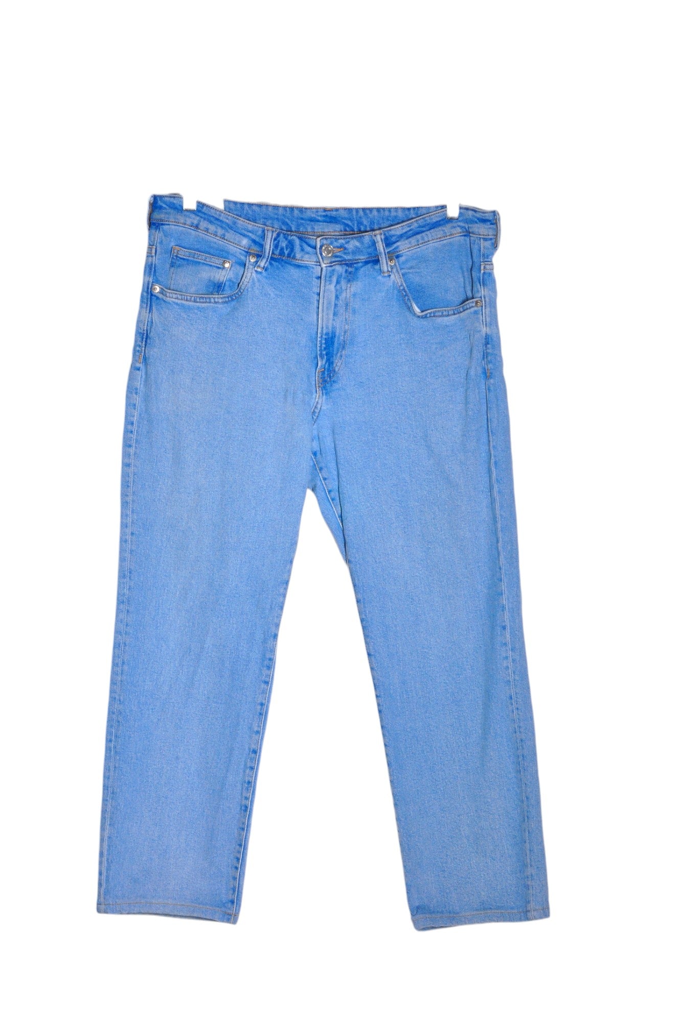 H&M Women Straight-Legged Jeans Regular fit in Blue - Size 36 | 12.99 $ KOOP
