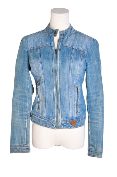 GUESS Women Denim Jackets Regular fit in Blue - Size S | 56.5 $ KOOP