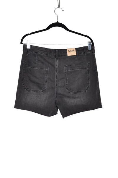 FAR WEST Women Denim Shorts Regular fit in Black - Size 12 | 11.19 $ KOOP