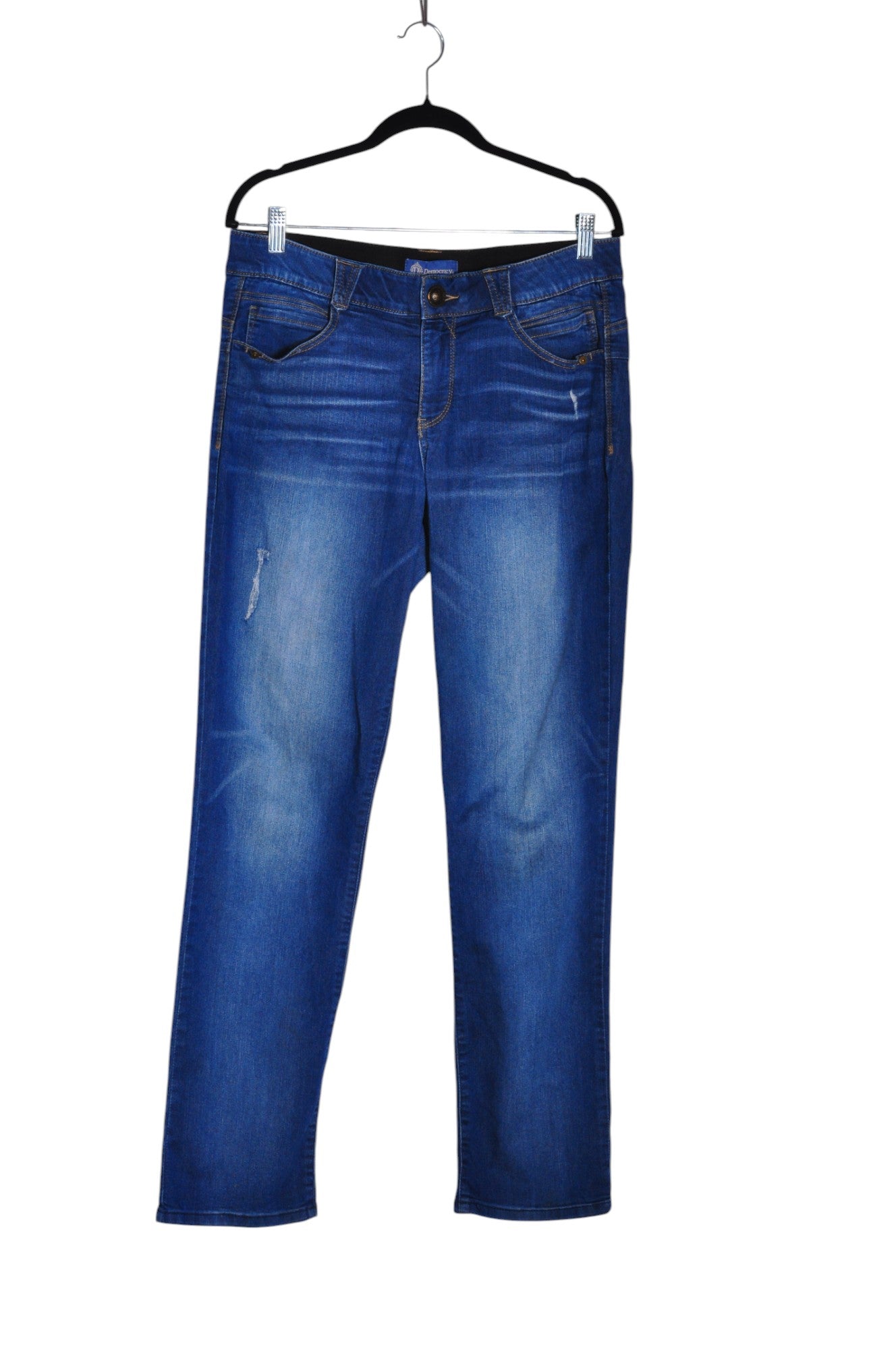 DEMOCRACY Women Straight-Legged Jeans Regular fit in Blue - Size 10 | 32.29 $ KOOP