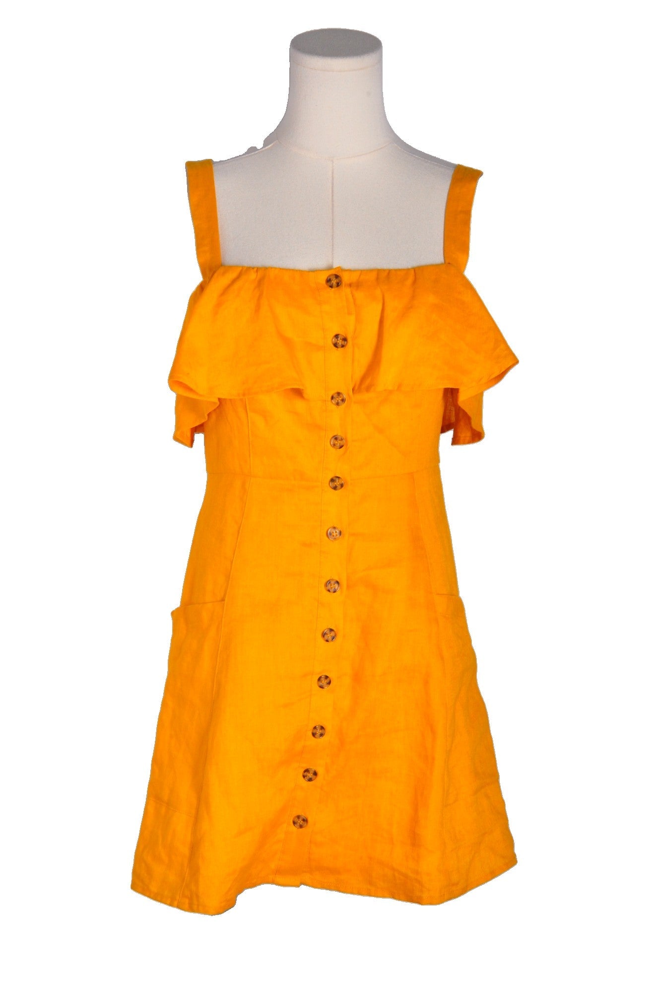 FOREVER 21 Women A-Line Dresses Regular fit in Yellow - Size S | 10.2 $ KOOP