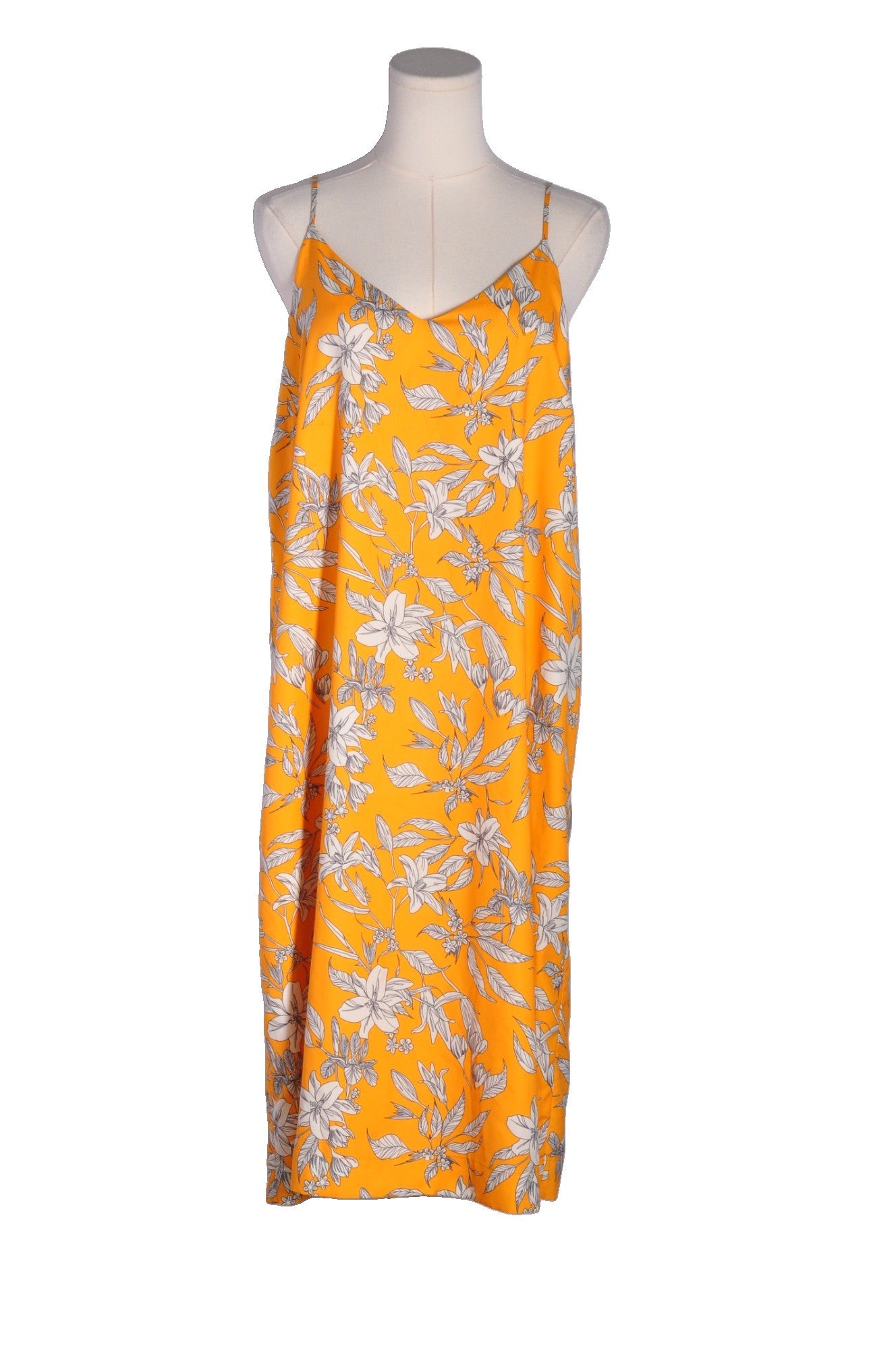 FRANK & OAK Women Slip Dresses Regular fit in Yellow - Size L | 29.99 $ KOOP
