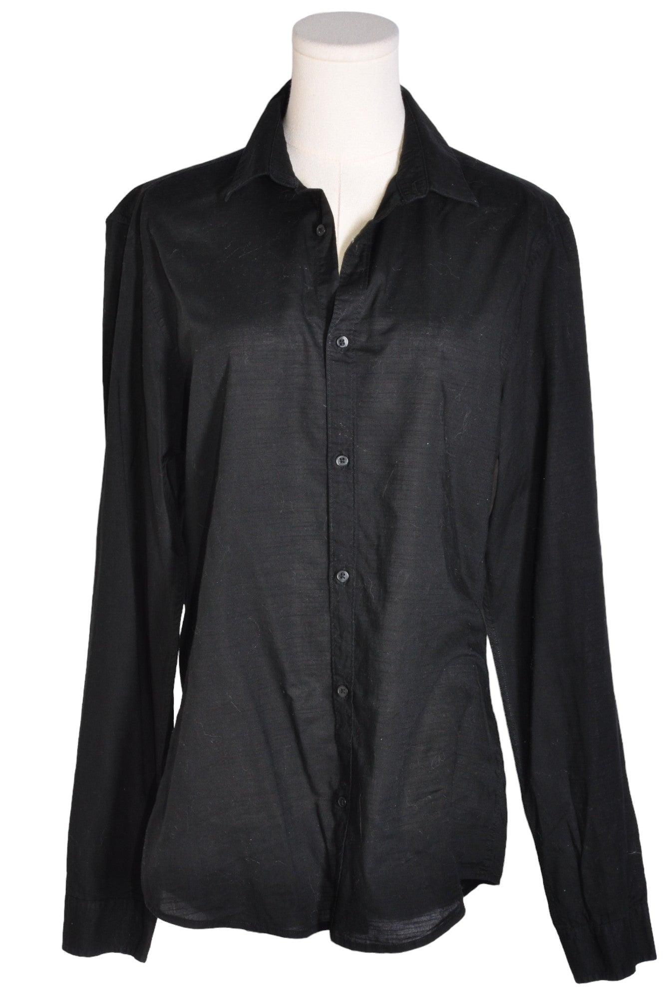 H&M Women Button Down Tops Regular fit in Black - Size M | 9.99 $ KOOP