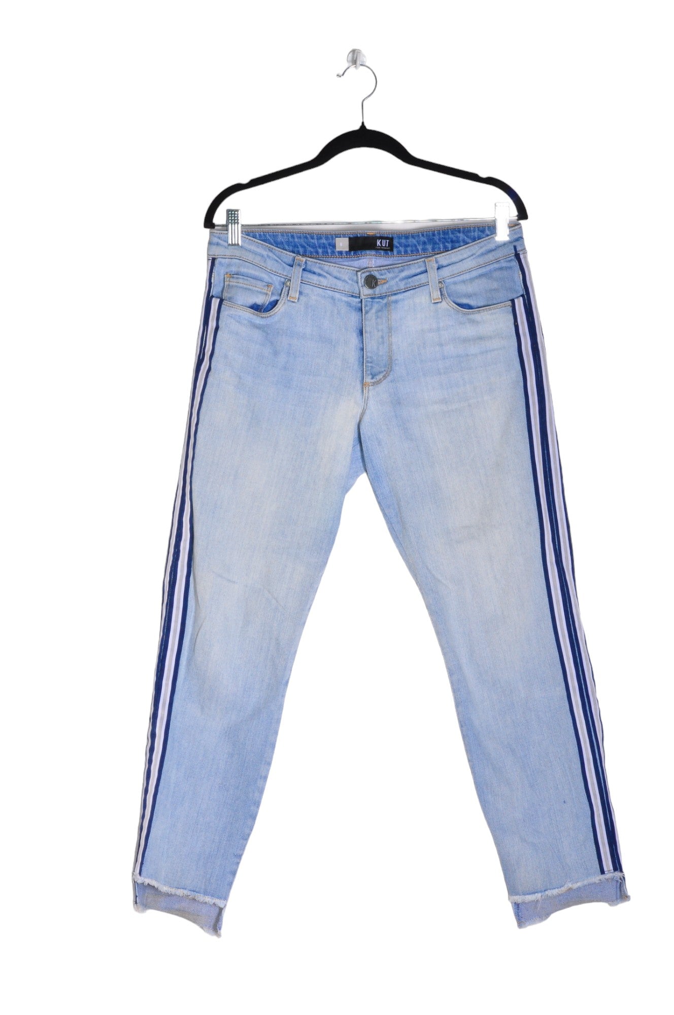 KUT FROM THE KLOTH Women Straight-Legged Jeans Regular fit in Blue - Size 6 | 49.99 $ KOOP