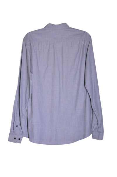H&M Men Button Down Tops Regular fit in Blue - Size L | 18.9 $ KOOP