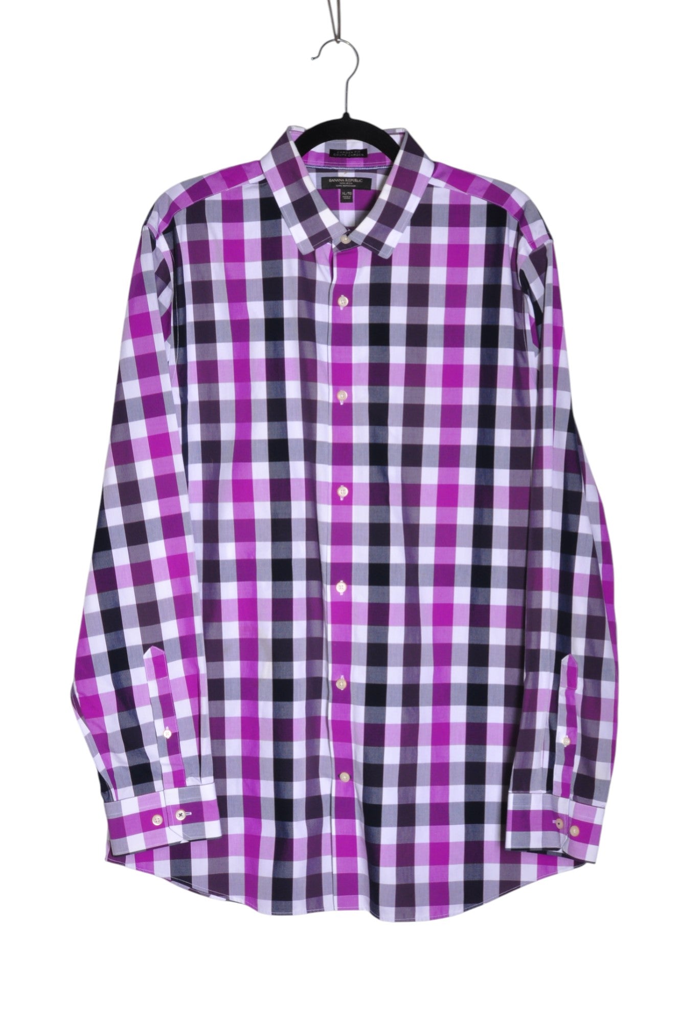 BANANA REPUBLIC Men Button Down Tops Regular fit in Purple - Size XL | 27.89 $ KOOP