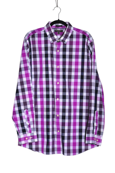 BANANA REPUBLIC Men Button Down Tops Regular fit in Purple - Size XL | 27.89 $ KOOP