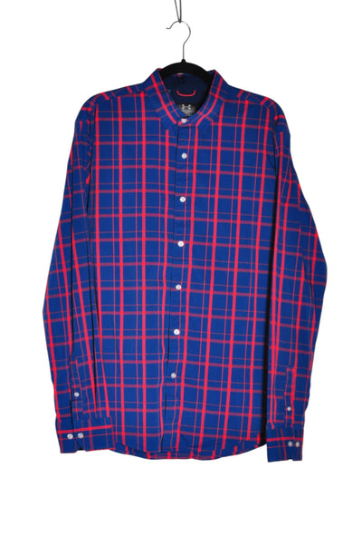 UNDER ARMOUR Men Button Down Tops Regular fit in Blue - Size XL | 13.4 $ KOOP