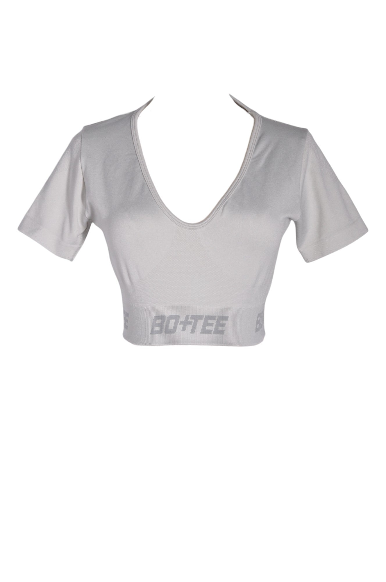BO + TEE Women Crop Tops Regular fit in Gray - Size M | 23.2 $ KOOP
