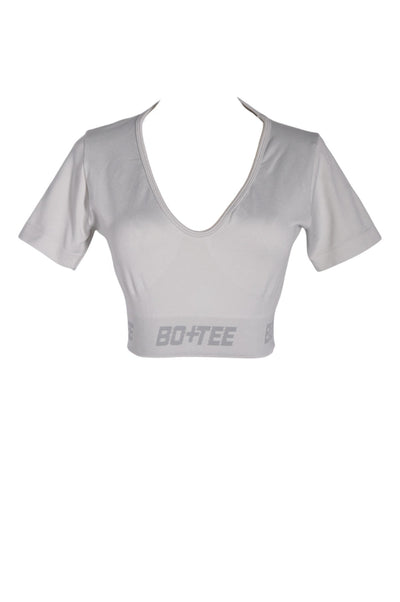 BO + TEE Women Crop Tops Regular fit in Gray - Size M | 23.2 $ KOOP