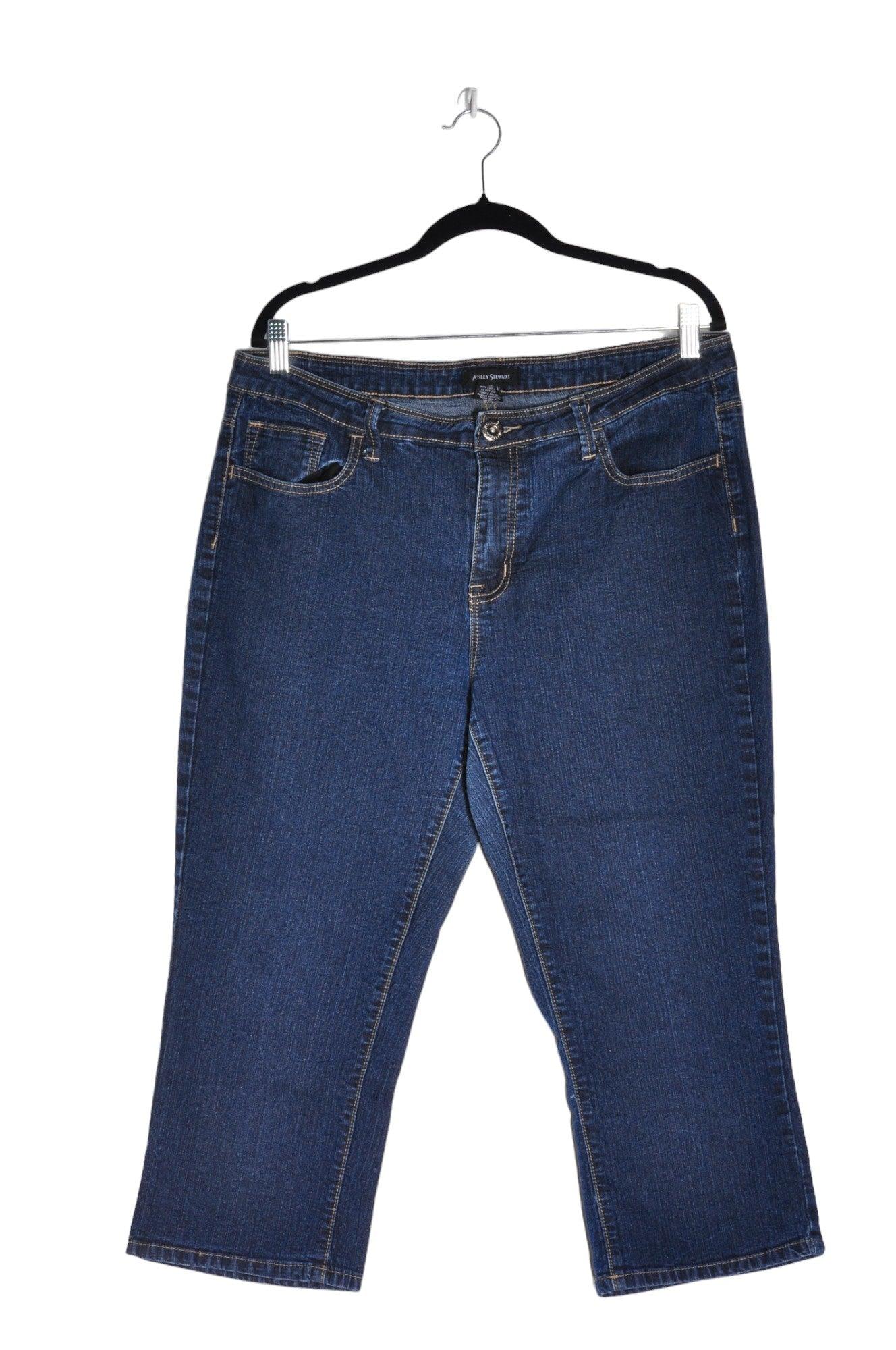 ASHLEY STEWART Women Straight-Legged Jeans Regular fit in Blue - Size 16 | 19.99 $ KOOP