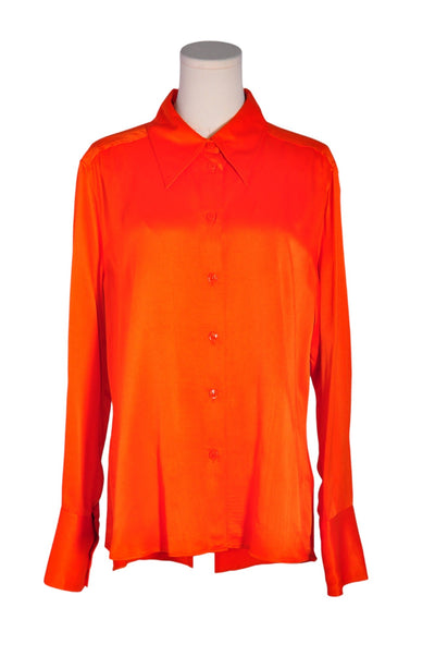ZARA Women Button Down Tops Regular fit in Orange - Size XXL | 24.33 $ KOOP