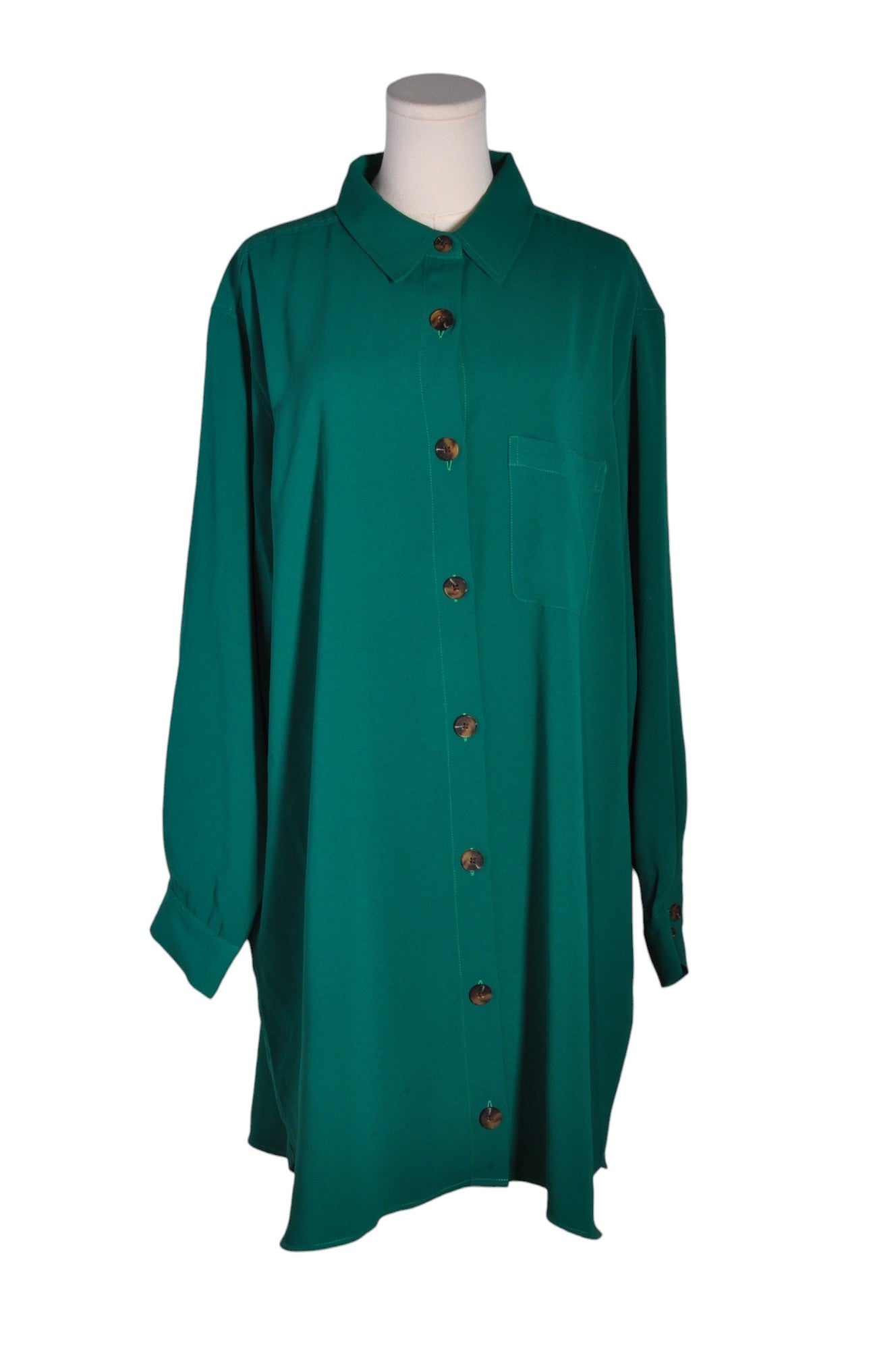 HUDSON Women Button Down Tops Regular fit in Green - Size 2XL | 29.99 $ KOOP