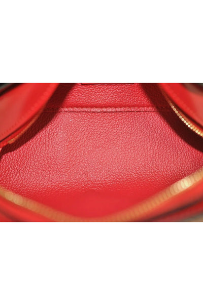 Louis Vuitton Epi Pochette Cosmetic Pouch Purse Red M41114 LV 8089K