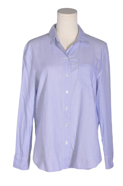 H&M Women Button Down Tops Regular fit in Blue - Size 6 | 18.9 $ KOOP