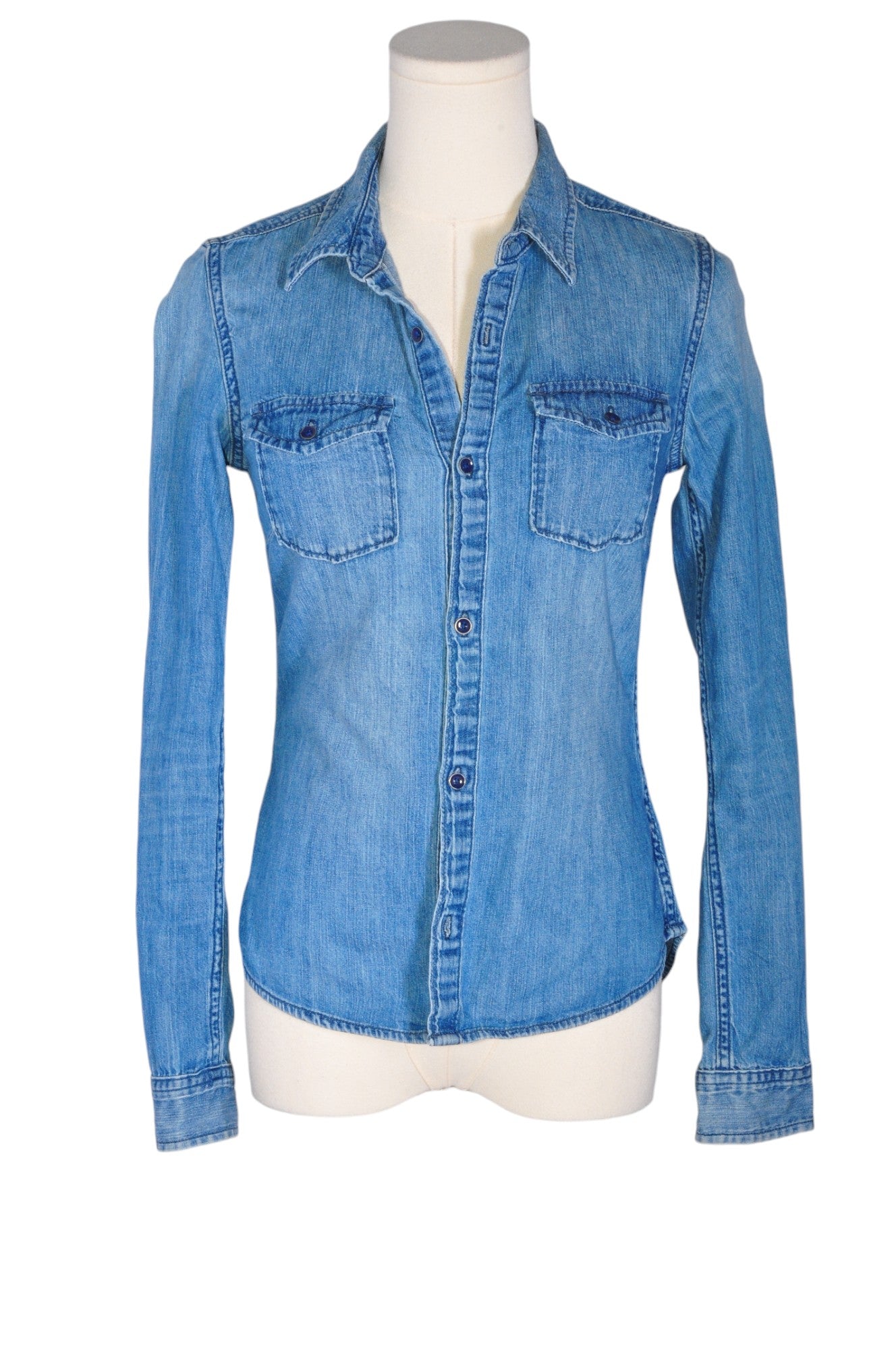 TNA Women Denim Tops Regular fit in Blue - Size XS | 14.3 $ KOOP