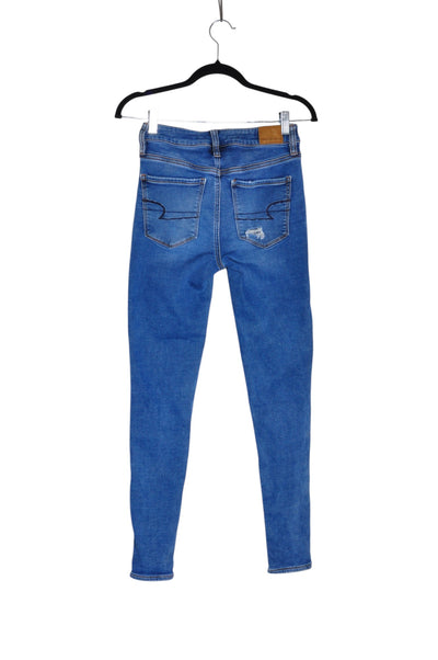 AMERICAN EAGLE Women Straight-Legged Jeans Regular fit in Blue - Size 4 | 27.8 $ KOOP