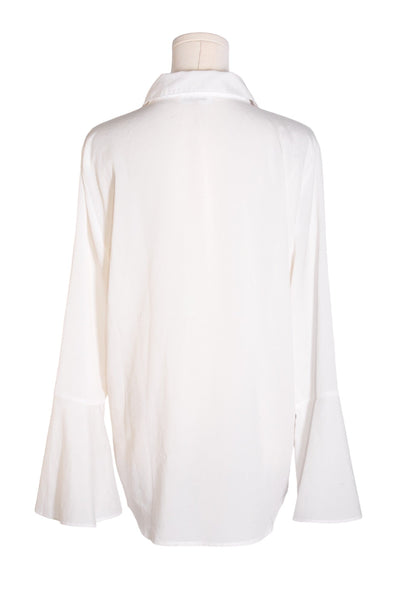 CALVIN KLEIN Women Button Down Tops Regular fit in White - Size L | 21.5 $ KOOP