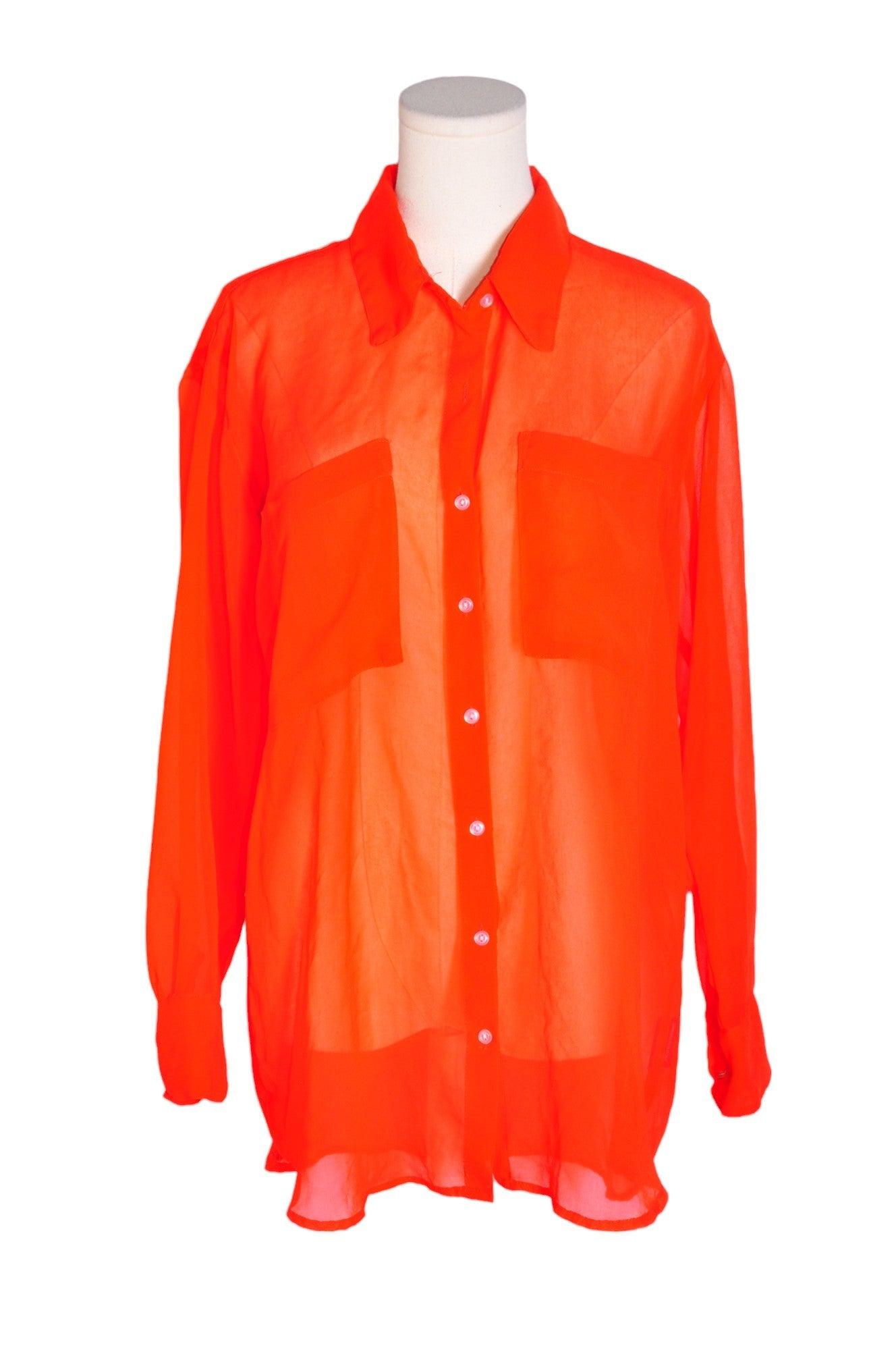 BLUENOTES Women Button Down Tops Regular fit in Orange - Size S | 11.29 $ KOOP