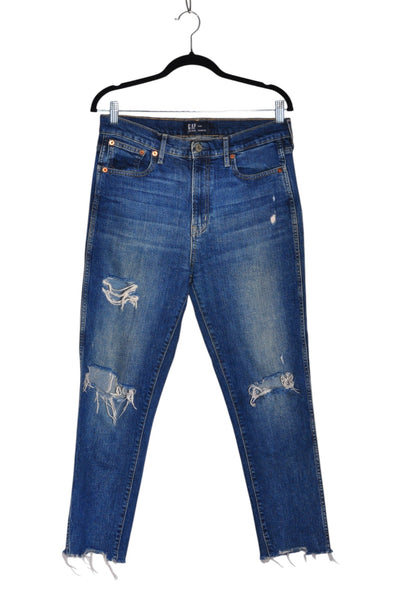 GAP Women Straight-Legged Jeans Regular fit in Blue - Size 8 | 32.29 $ KOOP