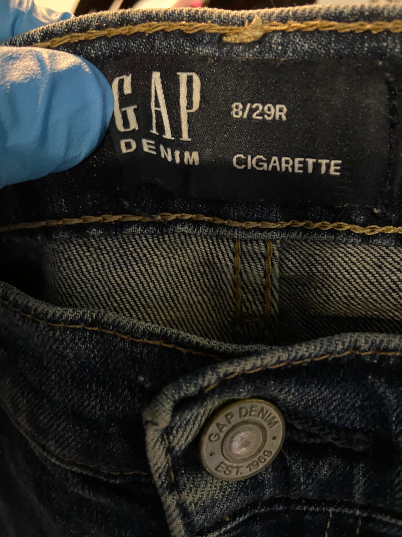 GAP Women Straight-Legged Jeans Regular fit in Blue - Size 8 | 32.29 $ KOOP